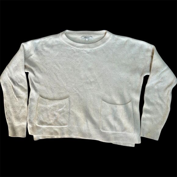 Madewell Patch pocket Pullover crewneck sweater size S Oversize - Picture 1 of 8